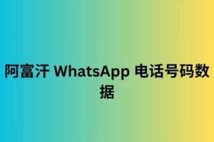 阿富汗 whatsapp 电话号码数据